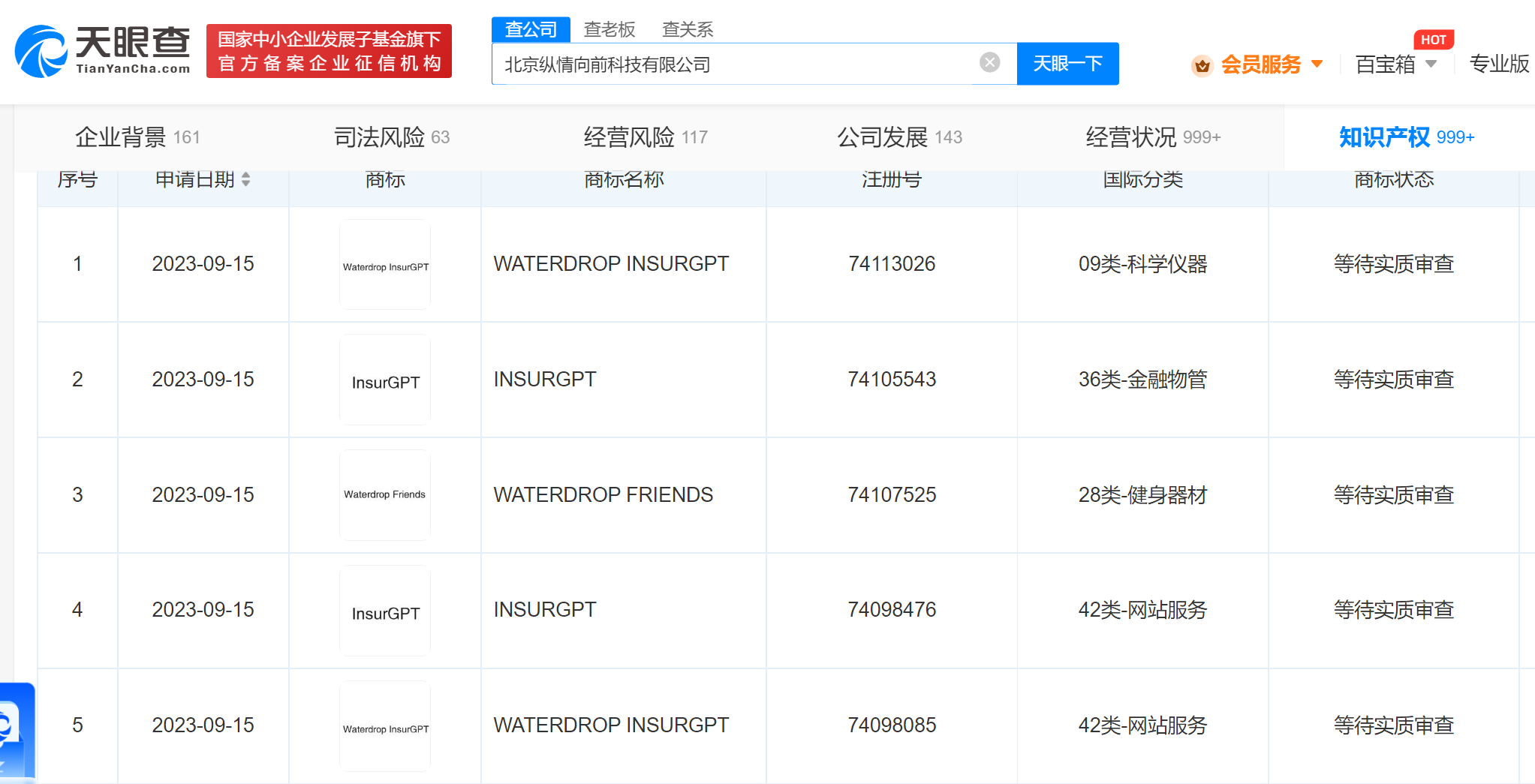 水滴公司申请GPT商标 此前已内测相关应用